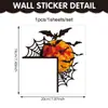 Novo Estilo Transfronteiriço Halloween Adesivo Decorativo para Batente de Porta Chapéu de Bruxa Abóbora Adesivo de Parede Adesivo de Interruptor Adesivo Autoadesivo de PVC