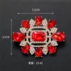 Broche Vermelho Alto Senso Temperamento Feminino Flor Planta Broche Design de Nicho Alfinete Exquisito Acessórios para Terno