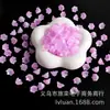 Chapéu Flor de Lírio Bicolor Galvanizado Colorido Acessórios para Corrente de Celular Pulseira Colar Base Flor de Lírio Joias Feitas à Mão DIY