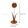 Tulipán Oxidado Artificial Transfronterizo Adornos Metálicos Jardín Decoración Creativa Exterior Decoración del Hogar Transfronteriza