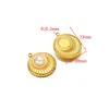 Aço Inoxidável Cruzado Flor Ponto Diamante Oval Pérola Pingente DIY Colar Pulseira Brincos Acessórios Acessórios Atacado