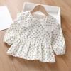 Camisas Infantis Outono 2025 Novo Estilo Tops para Bebê Menina Camisas de Manga Comprida com Boneca Primavera e Outono Elegantes e Estilosas Camisas para Meninas