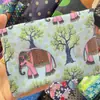 Bolsa de Compras Dobrável 210D em Estoque, Bolsa Tote Fofa com Desenho Animado Floral, Tamanho Grande