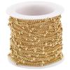 Clip lateral de oro de 18 quilates, cadena de cuentas para el cuerpo lateral, cadena trenzada de acero inoxidable para el cuerpo lateral, cadena de cuentas espaciadoras, pulsera de cuentas, cadena para la clavícula, collar, cadena a juego