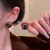 Pendientes Cuadrados con Estampado de Leopardo Estilo Maillard Yadan, Pendientes Femeninos de Nicho de Alta Gama, Pendientes con Diseño de Lujo Retro Accesible