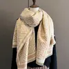 2023 estilo coreano novo formato de costas moda cachecol de cashmere feminino inverno quente quente quente xale cachecol de estudante