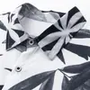 Camisa floral estilo hawaiano transfronteriza para hombre, de manga corta, adecuada para vacaciones junto al mar y en la playa, ropa de hombre, corte holgado, talla grande, top de seda helada