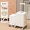 Mala personalizada para crianças andarem, mala com rodinhas para meninos e meninas, estudantes, 20 polegadas, bagagem de mão, pequena mala de viagem para crianças