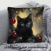 Funda de Almohada de Gato Más Vendida de Temu, Funda de Cojín Decorativa para el Hogar de Animales Linda y Divertida, Hecha a Medida y Disponible para Dropshipping