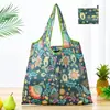 Bolsa de Compras Plegable, Nueva de Gran Capacidad, Bolsa Plegable Ecológica en Stock, Bolsa de Tote de Almacenamiento Plegable Portátil Impresa Creativa
