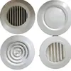 Saída de Ar Fresco Redonda de ABS Ventilação Tipo Pressão Ajustável Placa Redonda Embutida Saída de Ar Fresco Sistema de Ar Fresco Saída de Ar Fresco
