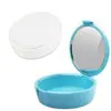 Caja de Cuidado para Dentaduras Jacquarin Espejada Clasificación por Color: Azul Claro