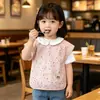 Bata Impermeável de Verão para Bebês Meninos e Meninas, Babador Infantil de Meia-Manga, Babador de Alimentação para Bebês, Roupa Anti-Sujeira Reversível