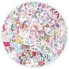 100 Pegatinas de Unicornio para Decorar Cuaderno, Papelería, Asa de Maleta, Pegatinas Impermeables para Niños al por Mayor