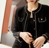 Ropa de Lujo Ligero para Mujer Dute y Perro Vivo Elegante Suave Cera y Delicada Lana Mezclada Tejido Cadena Estilo Chanel para Mujer