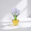 Vidrio Zibo Hecho a Mano Integrado Planta en Maceta Pequeña Montaje en Coche Decoración de Escritorio de Oficina Artesanías Adornos Venta al por Mayor Transfronteriza