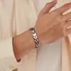 OPK Transfronterizo AliExpress Pulsera de Moda para Hombre Acero Inoxidable Joker Diseño Creativo Pulsera de Acero de Titanio Gossing Venta al por Mayor