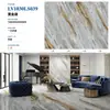 Losa de Roca Real Pulida Brillante de 1000X3000X9mm para Piso, Pared y Cubierta de Cocina, Azulejos Integrados de Losa de Roca para Toda la Casa