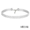 Choker AliExpress Colar de Pescoço Distintivo para Boate Elemento Curto na Clavícula Corrente de Pescoço Acrílica com Diamante Multicamada