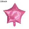 Globos de Papel de Aluminio de Estrella de Cinco Puntas de 18 pulgadas Color Sólido Liso Decoración para Fiesta de Cumpleaños Globos de Estrella de Papel de Aluminio de Color Sólido