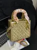 Bolso Bordado de Alta Gama 2026 Nuevo Modelo Casual Elegante Moda Lujo Ligero Bolso de Mujer Lady Dior Venta Directa de Fábrica