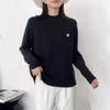 Suéter de cuello alto medio para mujer, Nuevo estilo Otoño e Invierno, Casual y a la moda, Prendas de punto interiores elegantes, Corte holgado