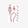Exquisitos Tatuajes Temporales de Henna con Borlas Pintados a Mano, Impermeables y No Reflectantes, para Novias, Bodas, Vacaciones y Sesiones de Fotos en el Dorso de las Manos y los Dedos