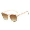 Gafas de sol retro populares de stud de arroz para marco completo, versátiles, de moda transfronteriza, adelgazantes, modernas