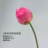 Planta Verde Simulada Lótus Lótus Flor Falsa Sala de Estar Flor de Seda Ornamentos Decoração de Piscina Lótus Arranjo de Flores DIY Buquê Simulado