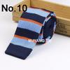 Série de tricô gravata de lã masculina moda negócios Casamento gravata de noivo Gravata de tricô plana estreita coreana