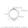 Plata de Ley S925 Hebilla de Cierre de Madera Brillante Hebilla de Conexión Seiko Hebilla de Acabado para Pulsera de Cristal DIY Accesorios