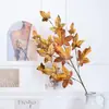 Nuevo ProductoQi Hao Arte Floral Artificial Hoja de Arce de 5 Ramas Comercio Electrónico Transfronterizo Acción de Gracias Decoración de Hoja de Arce Artificial