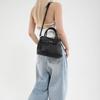 Bolsa de Mão Elegante Retrô Casual da Moda para Mulheres 2025 Primavera Novo Padrão Simples Texturizado Bolsa Transversal de Ombro Único