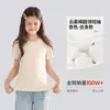 Camiseta para niña, color liso, estilo verano, para niños de talla mediana y grande, top casual de manga corta, nueva colección de verano, manga corta, cuello redondo, tela fina