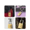Candado de latón con cerradura combinada, cerradura pequeña para puerta de casa, cerradura para armario de dormitorio, cerradura para armario de almacenamiento, candado para equipaje, candado antirrobo para estudiantes
