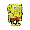 Zapatos Lindos de Dibujos Animados Bob Esponja Zapatos de Cueva Florales Hebilla Zapatos de Jardín Decorativos Zapatos DIY Accesorios Hebilla Decorativa de Goma Suave de PVC