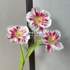 3 tulipas artificiais únicas impressão 3D tulipa segurando flores arranjo de flores de casamento salão de casamento flores artificiais atacado