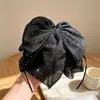 Pinza para coleta con lazo de gasa estilo Hepburn, Clip para el cabello suave y con caída elegante estilo coreano, Accesorio para el cabello