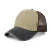 Gorra de red vieja lavada transfronteriza gorra de verano para protección solar gorra de béisbol vintage europea y americana sombrero de pesca para hombre