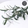 Planta verde artificial ramo de oliveira 4 garfo com fruta ramo de oliveira ramo falso casamento casa fotografia adereços arranjo de flores material decoração