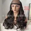 Peruca Meia Cabeça com Aplique de Cabelo Cacheado Grande em Camadas em V Atualizada para Mulheres Extensão de Cabelo Invisível em U Fibra Sintética