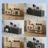 Mueble Bauhaus Ins Estilo Japonés Sala de Estar Simple Puerta abatible Revistero Vitrina de Arte Estante de Almacenamiento para Entrada Lujo Ligero