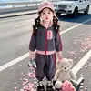 Conjunto Deportivo para Niñas Primavera Otoño 2026 Nuevo Elegante Cardigan con Cremallera Infantil Ropa de Otoño Conjunto Casual de Dos Piezas para Bebé Niña