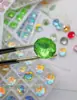 Super Brillante Corte Milenio Rosa 8mm Diez Caras Rosa Punto para Uñas Base Puntiaguda Pedrería para Uñas Ultra Brillante Cristales K9 Pedrería para Uñas Decoraciones para Uñas