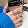 Anel de Laço Estilo Coreano para Mulheres, Novo Design de Nicho, Elegante e Luxuoso, Versátil, Anel Aberto Ajustável para Mulheres