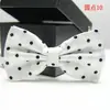 En Stock de Fábrica Estilo Coreano Formal Poliéster Seda Lunares Boda Novio y Padrinos de Boda Corbata de Lazo para Hombre Corbata de Lazo de Caballero para Negocios