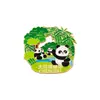 Lembranças culturais e criativas de Chengdu, Sichuan: ímãs de geladeira fofos de panda gigante do Templo Wuhou