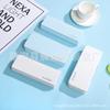 Caja para lentes de estudiante al por mayor para hombre y mujer, simple, portátil, de cuero de alta calidad mercerizado, fresco, ins, anti-presión, para guardar lentes