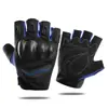 Guantes Protectores de Ciclismo para Adultos, Medio Dedo, Resistentes al Desgaste, Transpirables, Antiescaras para Deportes de Motocicleta