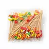 Brochetas de Fruta de Color Mixto Desechables Personalizadas Decoración de Plato de Fruta para Fiesta Decoración Creativa de Bocadillos de Fruta Brochetas de Cóctel